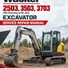 Wacker Neuson 2503, 3503, 3703 (SN Starting with AG) Excavator Service Repair Manual