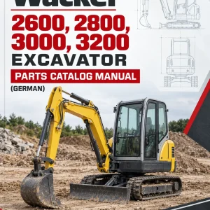 Wacker Neuson 2600, 2800, 3000, 3200 Excavator Parts Catalog Manual (German) Wacker Neuson 2600, 2800, 3000, 3200 Excavator Parts Catalog Manual (German)