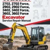 Wacker Neuson 2702, 2702 Force, 2902, 2902 Force, 3402, 3402 Force, 3602, 3602 Force Excavator Service Repair Manual