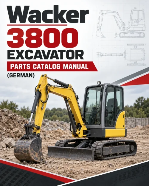 Wacker Neuson 3800 Excavator Parts Catalog Manual (German) Wacker Neuson 3800 Excavator Parts Catalog Manual (German)