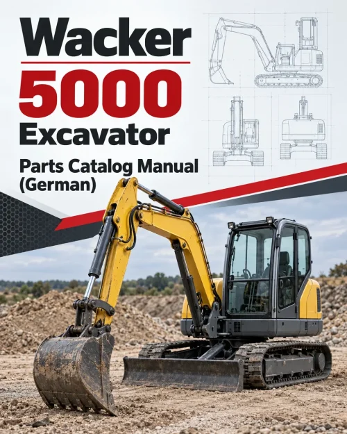 Wacker Neuson 5000 Excavator Parts Catalog Manual (German) Wacker Neuson 5000 Excavator Parts Catalog Manual (German)