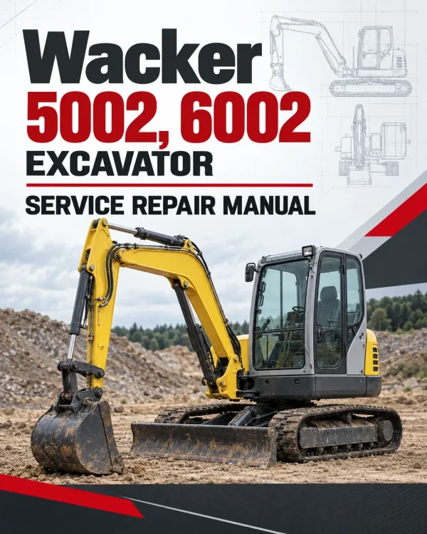Wacker Neuson 5002, 6002 Excavator Service Repair Manual Wacker Neuson 5002, 6002 Excavator Service Repair Manual