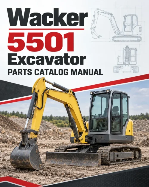 Wacker Neuson 5501 Excavator Parts Catalog Manual
