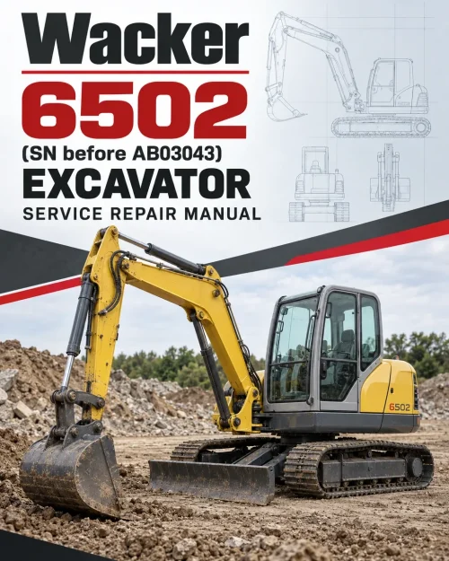 Wacker Neuson 6502 (SN before AB03043) Excavator Service Repair Manual