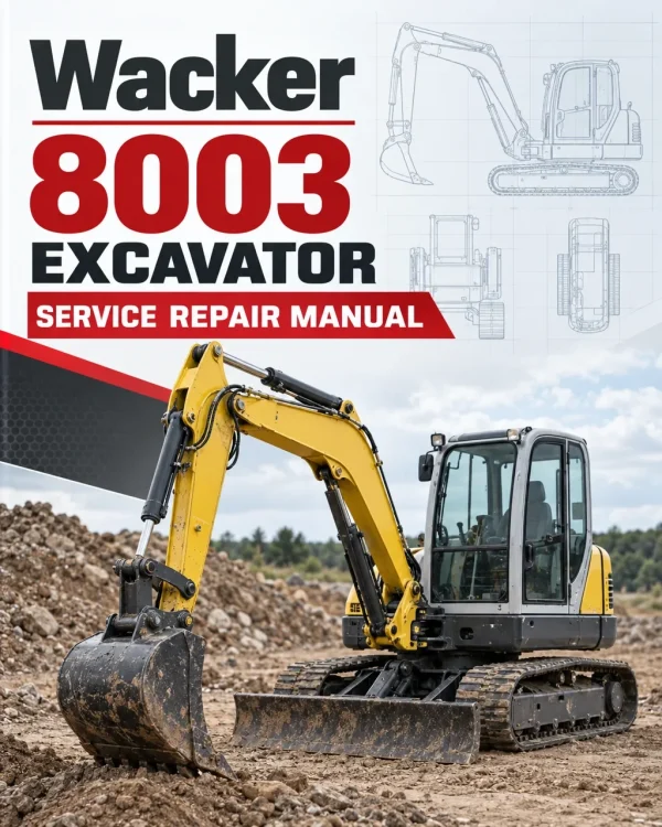 Wacker Neuson 8003 Excavator Service Repair Manual Wacker Neuson 8003 Excavator Service Repair Manual