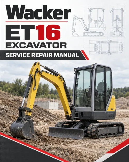 Wacker Neuson ET16 Excavator Service Repair Manual