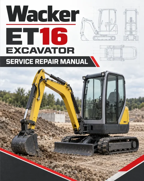 Wacker Neuson ET16 Excavator Service Repair Manual Wacker Neuson ET16 Excavator Service Repair Manual
