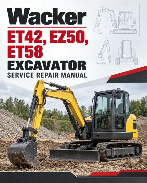 Wacker Neuson ET42, EZ50, ET58 Excavator Service Repair Manual