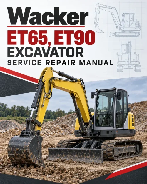 Wacker Neuson ET65, ET90 Excavator Service Repair Manual