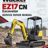 Wacker Neuson EZ17 CN Excavator Service Repair Manual