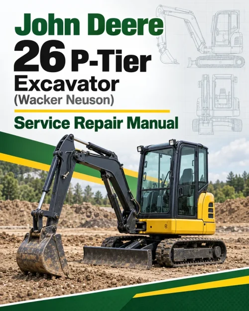 John Deere 26 P-Tier Excavator Service Repair Manual (Wacker Neuson)