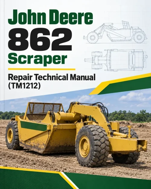 John Deere 862 Scraper Repair Technical Manual (TM1212)