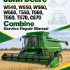 John Deere W540, W550, W560, W660, T550, T560, T660, T670, C670 Combine Service Repair Manual