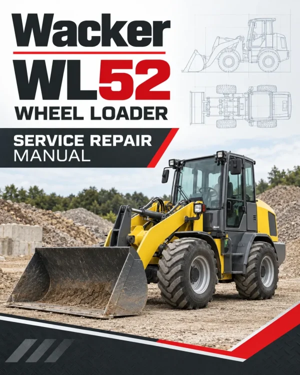 Wacker Neuson WL52 Wheel Loader Service Repair Manual Wacker Neuson WL52 Wheel Loader Service Repair Manual