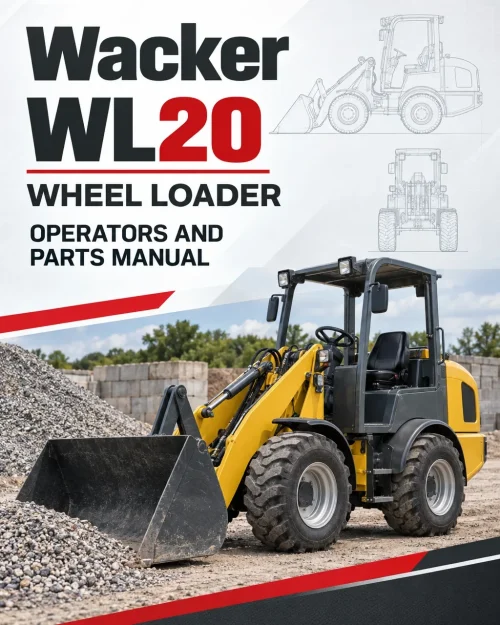 Wacker Neuson WL20 Wheel Loader Operators and Parts Manual Wacker Neuson WL20 Wheel Loader Operators and Parts Manual