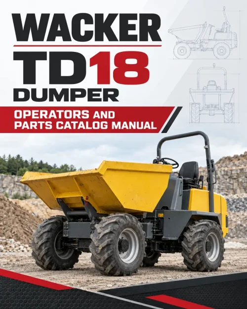 Wacker Neuson TD18 Dumper Operators and Parts Catalog Manual Wacker Neuson TD18 Dumper Operators and Parts Catalog Manual