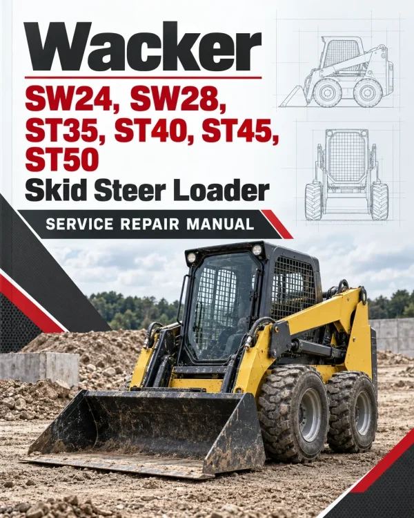 Wacker Neuson SW24, SW28, ST35, ST40, ST45, ST50 Skid Steer Loader Service Repair Manual Wacker Neuson SW24, SW28, ST35, ST40, ST45, ST50 Skid Steer Loader Service Repair Manual