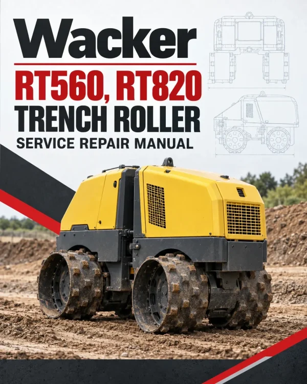 Wacker Neuson RT560, RT820 Trench Roller Service Repair Manual