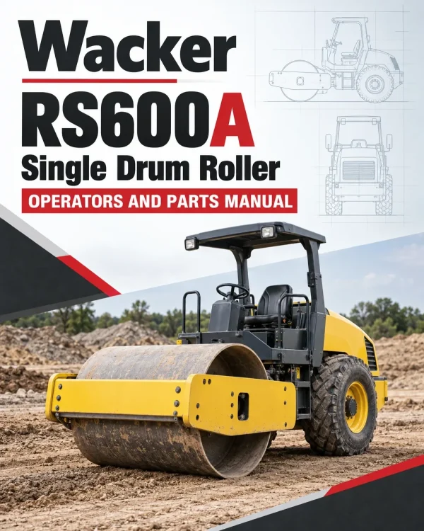 Wacker Neuson RS600A Single Drum Roller Operators and Parts Manual Wacker Neuson RS600A Single Drum Roller Operators and Parts Manual