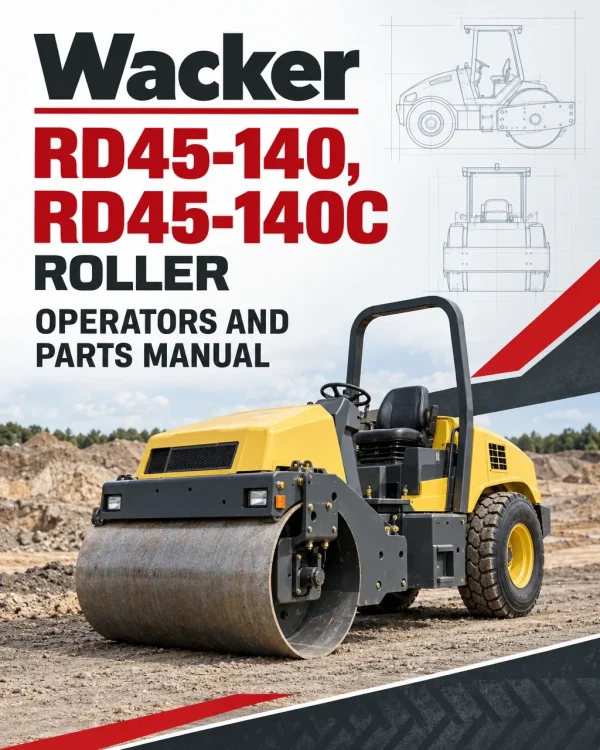 Wacker Neuson RD45-140, RD45-140C Roller Operators and Parts Manual Wacker Neuson RD45-140, RD45-140C Roller Operators and Parts Manual