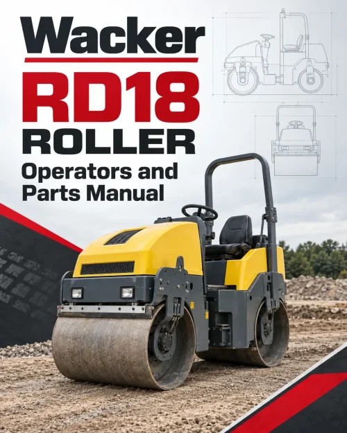Wacker Neuson RD18 Roller Operators and Parts Manual Wacker Neuson RD18 Roller Operators and Parts Manual