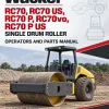 Wacker Neuson RC70, RC70 US, RC70 P, RC70vo, RC70 P US Single Drum Roller Operators and Parts Manual Wacker Neuson RC70, RC70 US, RC70 P, RC70vo, RC70 P US Single Drum Roller Operators and Parts Manual