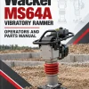 Wacker Neuson MS64A Vibratory Rammer Operators and Parts Manual Wacker Neuson MS64A Vibratory Rammer Operators and Parts Manual
