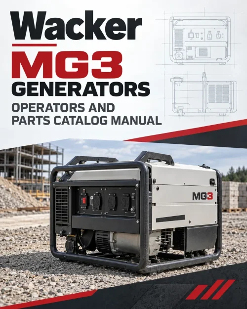 Wacker Neuson MG3 Generators Operators and Parts Catalog Manual Wacker Neuson MG3 Generators Operators and Parts Catalog Manual