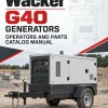 Wacker Neuson G40 Generators Operators and Parts Catalog Manual Wacker Neuson G40 Generators Operators and Parts Catalog Manual