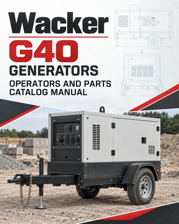 Wacker Neuson G40 Generators Operators and Parts Catalog Manual Wacker Neuson G40 Generators Operators and Parts Catalog Manual