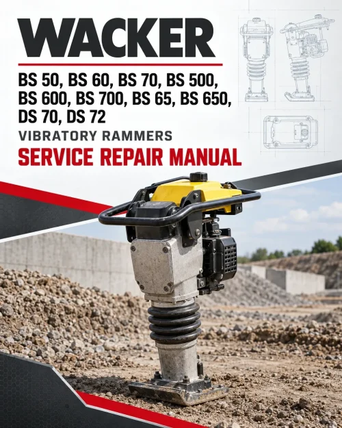 Wacker Neuson BS 50, BS 60, BS 70, BS 500, BS 600, BS 700, BS 65, BS 650, DS 70, DS 72 Service Repair Manual