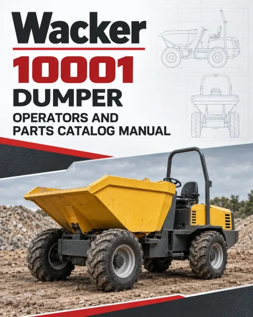 Wacker Neuson 10001 Dumper Operators and Parts Catalog Manual
