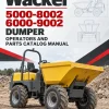 Wacker Neuson 5000-8002, 6000-9002 Dumper Operators and Parts Catalog Manual