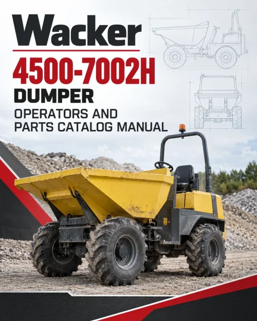 Wacker Neuson 4500-7002H Dumper Operators and Parts Catalog Manual Wacker Neuson 4500-7002H Dumper Operators and Parts Catalog Manual