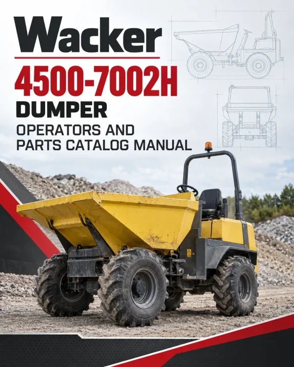 Wacker Neuson 4500-7002H Dumper Operators and Parts Catalog Manual Wacker Neuson 4500-7002H Dumper Operators and Parts Catalog Manual
