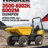 Wacker Neuson 3500-6002H, 6002M Dumper Operators and Parts Catalog Manual Wacker Neuson 3500-6002H, 6002M Dumper Operators and Parts Catalog Manual