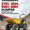 Wacker Neuson 2701, 3501, 4501, 5001 Dumper Operators and Parts Catalog Manual Wacker Neuson 2701, 3501, 4501, 5001 Dumper Operators and Parts Catalog Manual