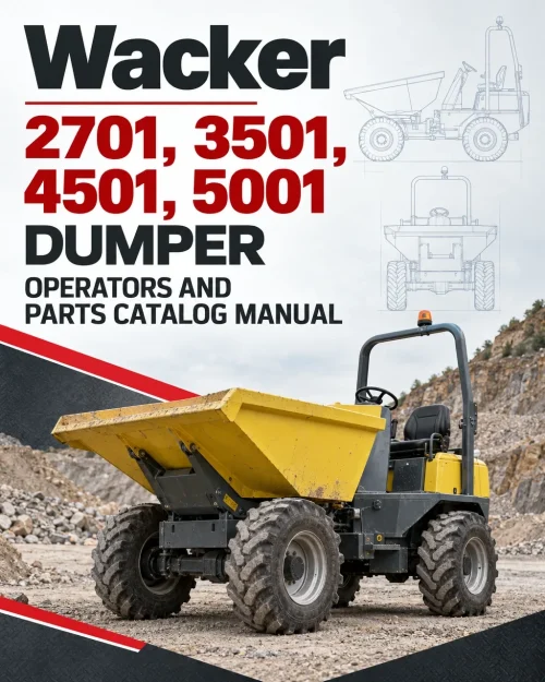 Wacker Neuson 2701, 3501, 4501, 5001 Dumper Operators and Parts Catalog Manual Wacker Neuson 2701, 3501, 4501, 5001 Dumper Operators and Parts Catalog Manual