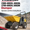 Wacker Neuson 2300-4002H, 4002M, 2700-5002H, 5002M Dumper Operators and Parts Catalog Manual
