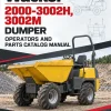 Wacker Neuson 2000-3002H, 3002M Dumper Operators and Parts Catalog Manual