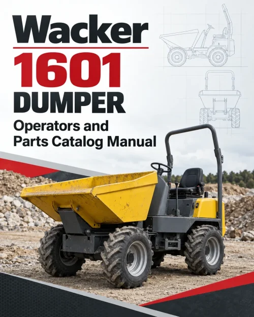 Wacker Neuson 1601 Dumper Operators and Parts Catalog Manual Wacker Neuson 1601 Dumper Operators and Parts Catalog Manual