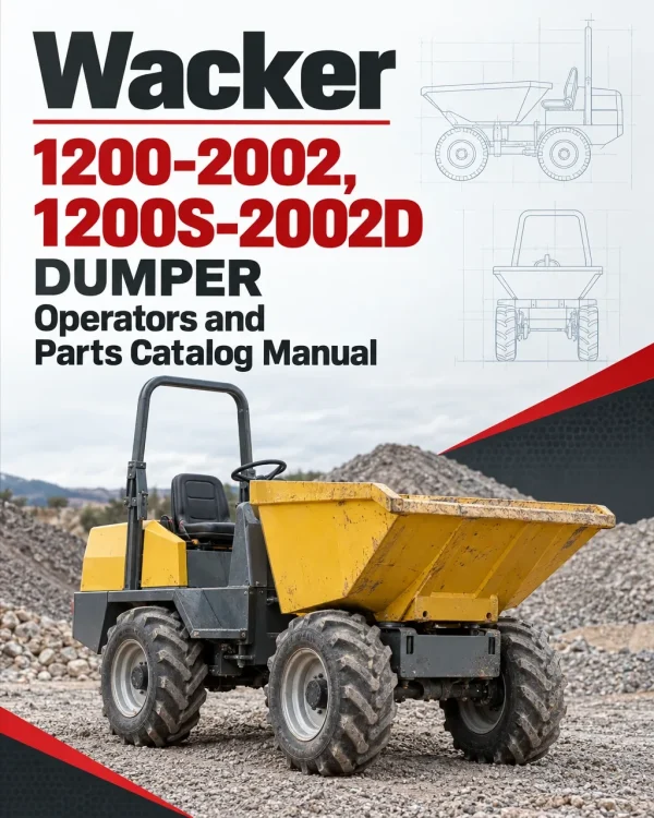 Wacker Neuson 1200-2002, 1200S-2002D Dumper Operators and Parts Catalog Manual Wacker Neuson 1200-2002, 1200S-2002D Dumper Operators and Parts Catalog Manual