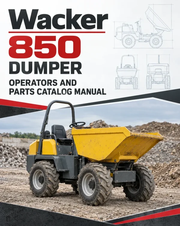 Wacker Neuson 850 Dumper Operators and Parts Catalog Manual Wacker Neuson 850 Dumper Operators and Parts Catalog Manual