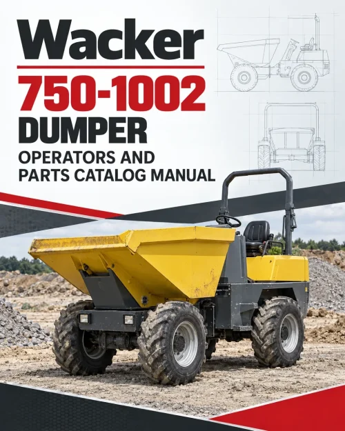 Wacker Neuson 750-1002 Dumper Operators and Parts Catalog Manual (German) Wacker Neuson 750-1002 Dumper Operators and Parts Catalog Manual (German)