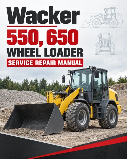 Wacker Neuson 550, 650 Wheel Loader Service Repair Manual Wacker Neuson 550, 650 Wheel Loader Service Repair Manual