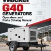 Wacker Neuson G40 Generators Operators and Parts Catalog Manual Wacker Neuson G40 Generators Operators and Parts Catalog Manual