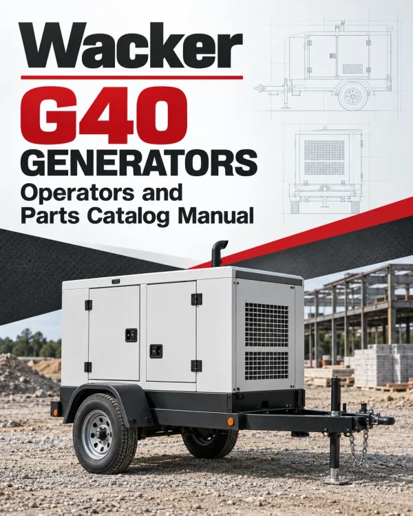 Wacker Neuson G40 Generators Operators and Parts Catalog Manual Wacker Neuson G40 Generators Operators and Parts Catalog Manual