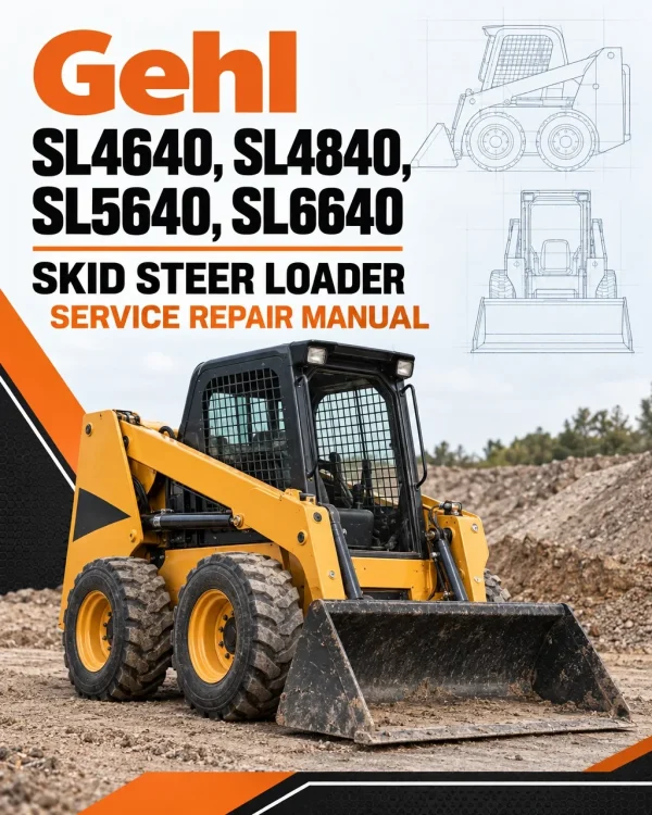 Gehl SL4640, SL4840, SL5640, SL6640 Skid Steer Loader Service Repair Manual