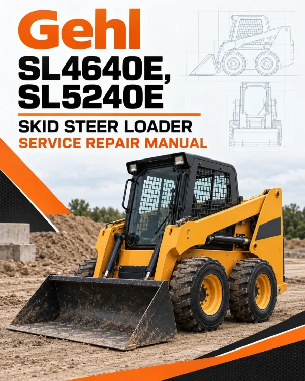 Gehl SL4640E, SL5240E Skid Steer Loader Service Repair Manual Gehl SL4640E, SL5240E Skid Steer Loader Service Repair Manual