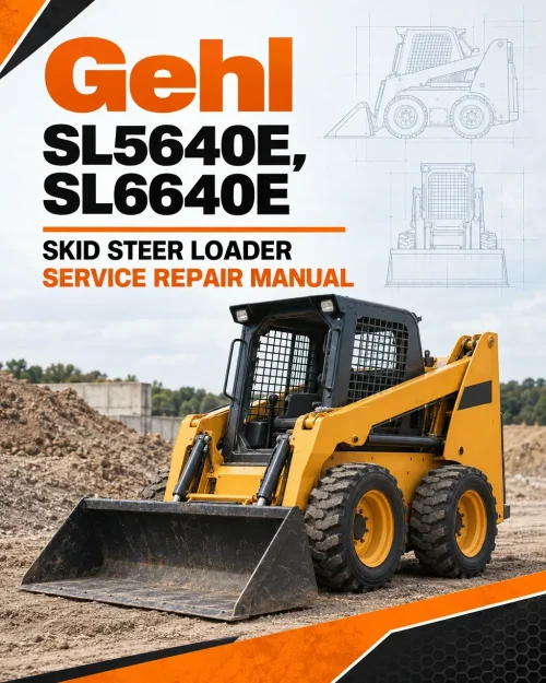 Gehl SL5640E, SL6640E Skid Steer Loader Service Repair Manual Gehl SL5640E, SL6640E Skid Steer Loader Service Repair Manual